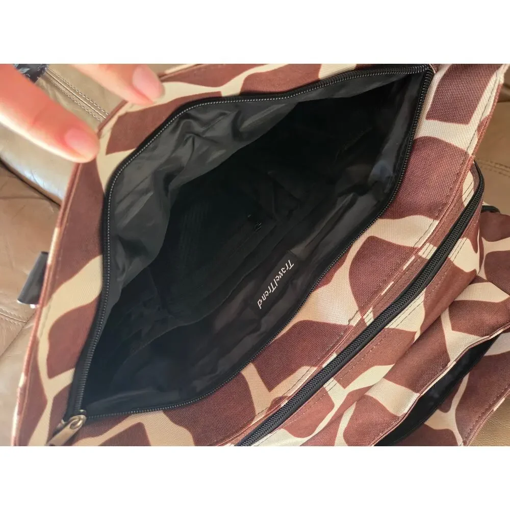 TRAVEL TREND Giraffe print travel tote bag 18